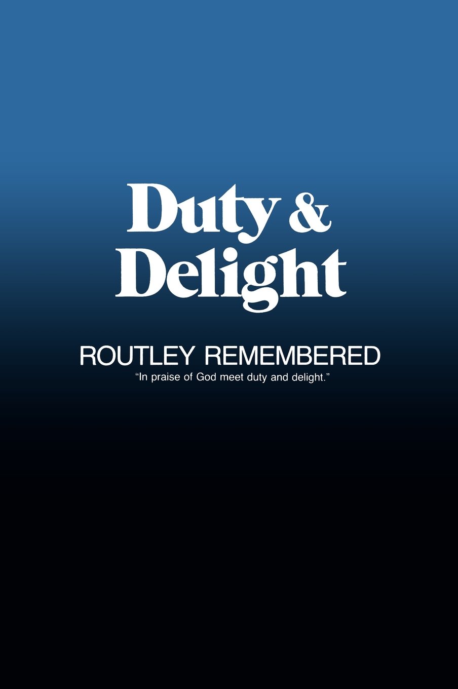 Cover of Duty and Delight