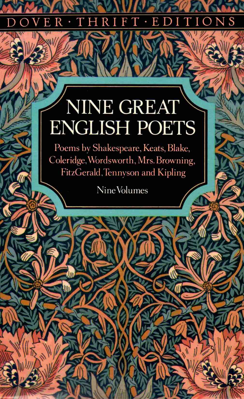 Cover of Nine Great English Poets: Nine Volumes