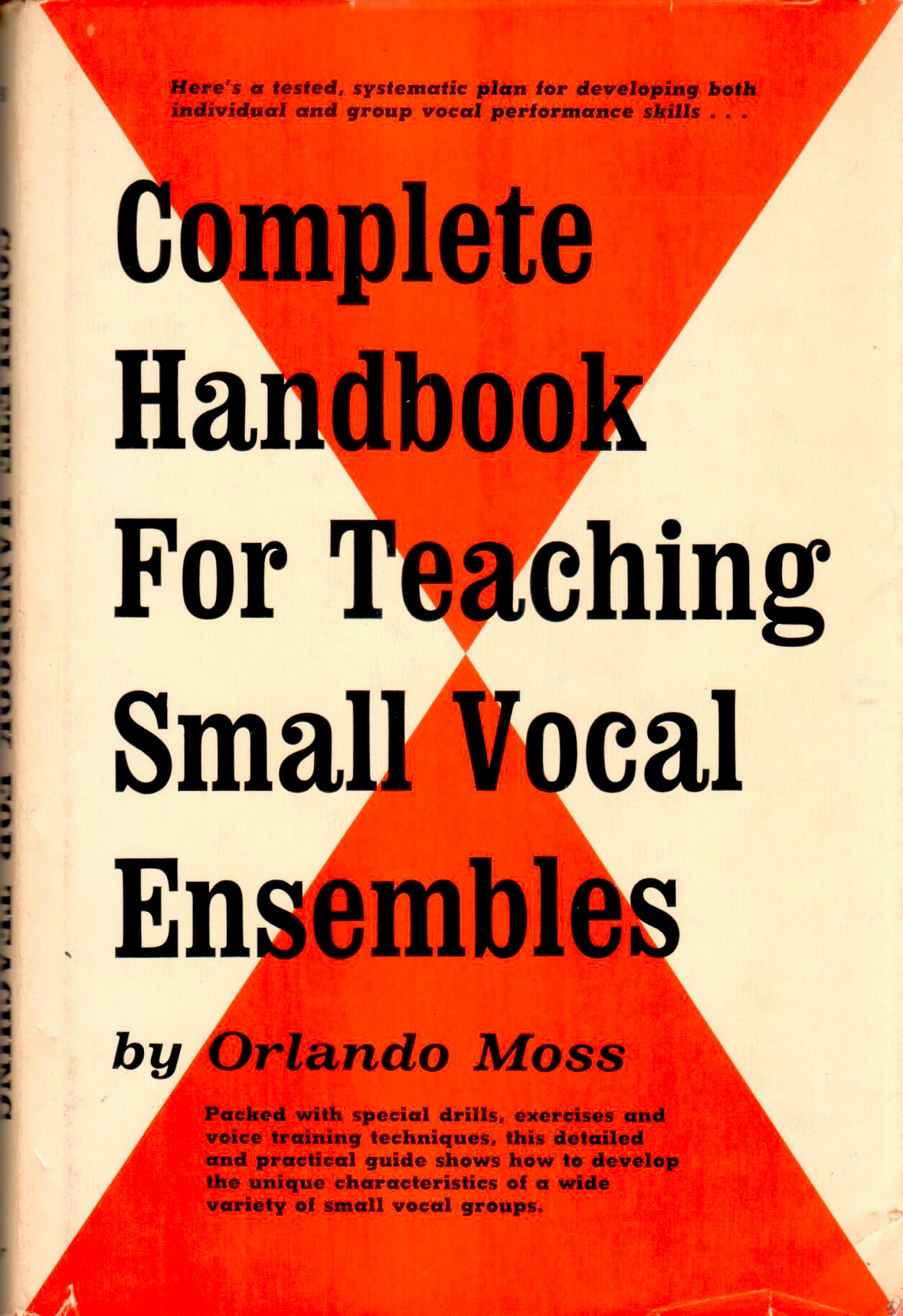 Cover of Complete Handbook for Teaching Small Vocal Ensembles