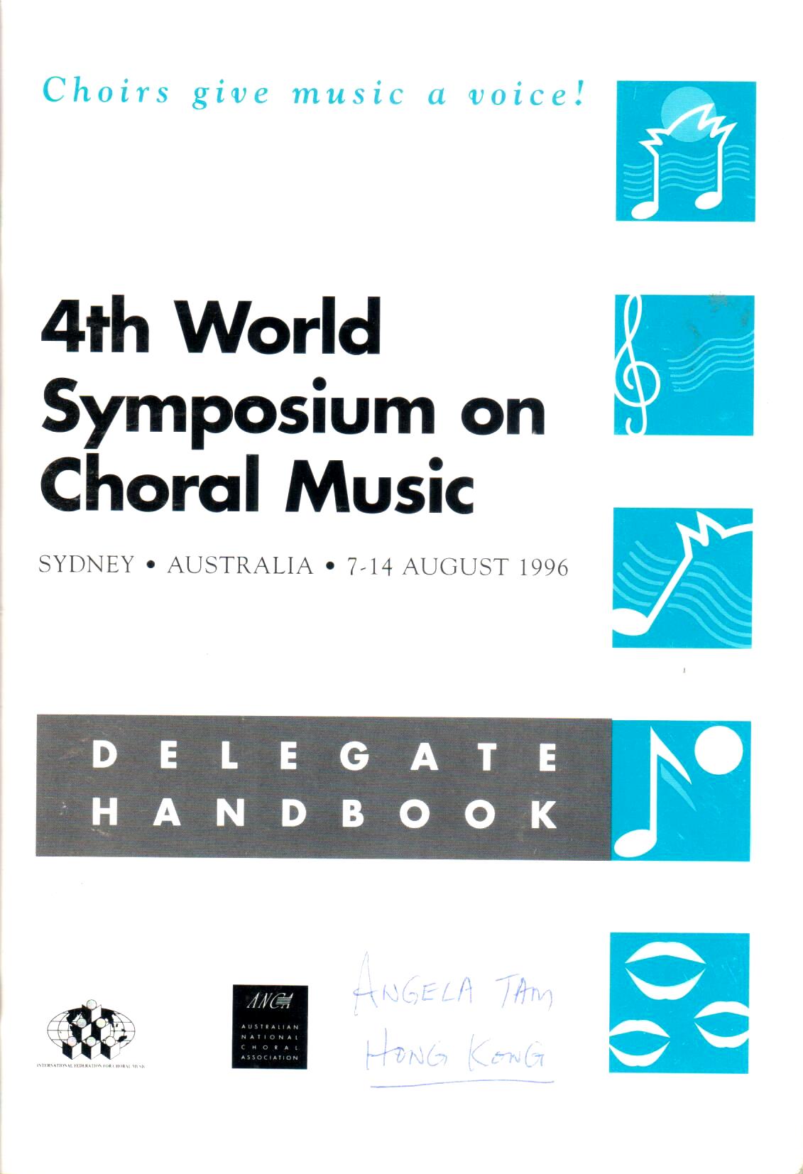 Cover of 4TH WORLD SYMPOSIUM ON CHORAL MUSIC