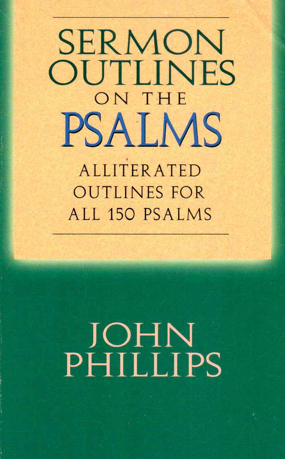 Cover of Sermon Outlines on the Psalms