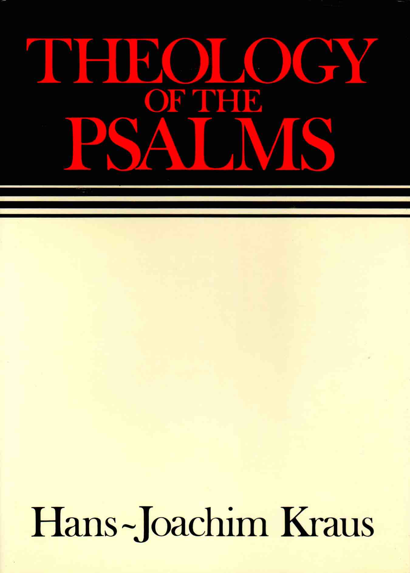 Cover of Theology of the Psalms