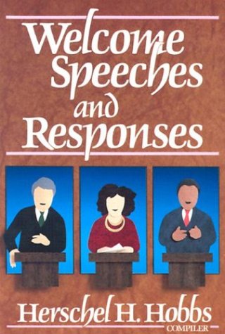 Cover of Welcome Speeches and Responses