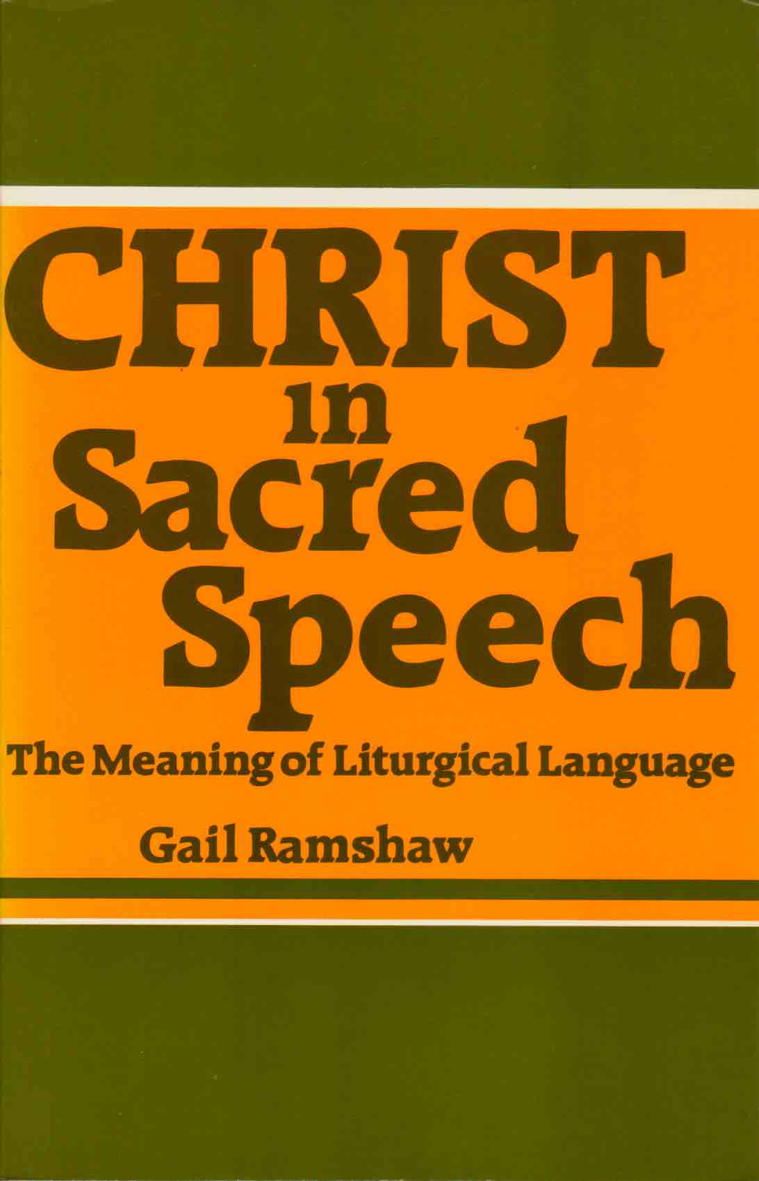 Cover of Christ in Sacred Speech