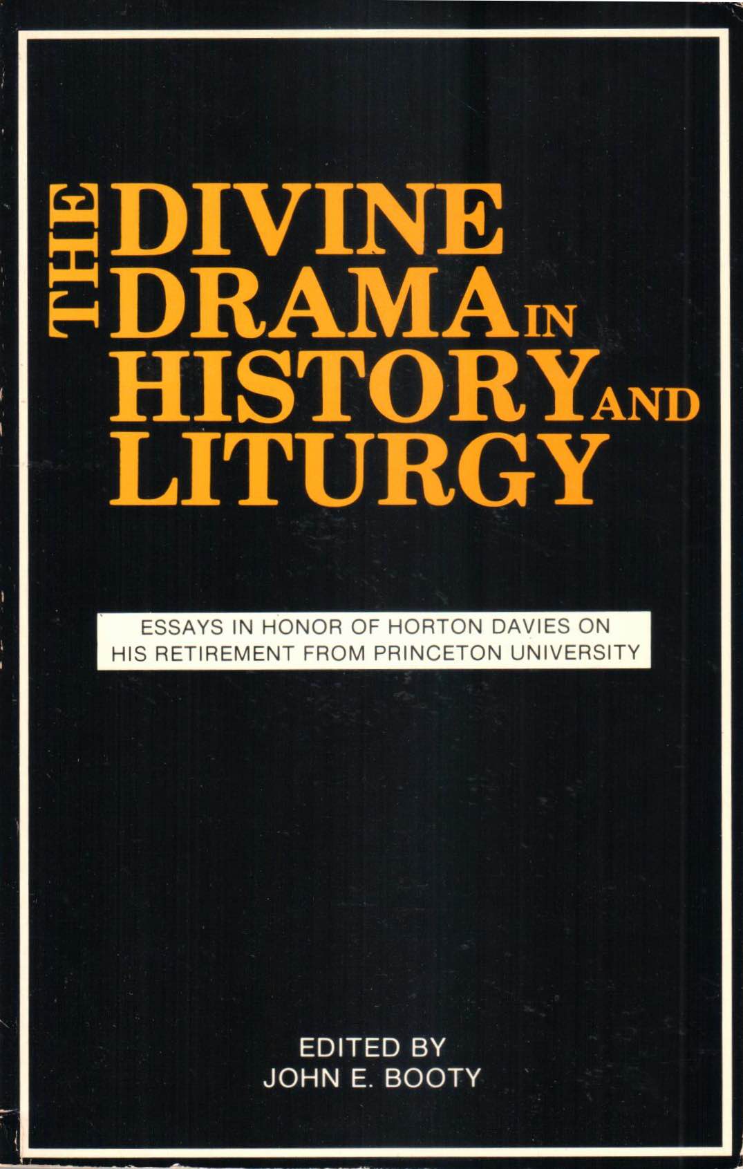 Cover of The Divine Drama in History and Liturgy