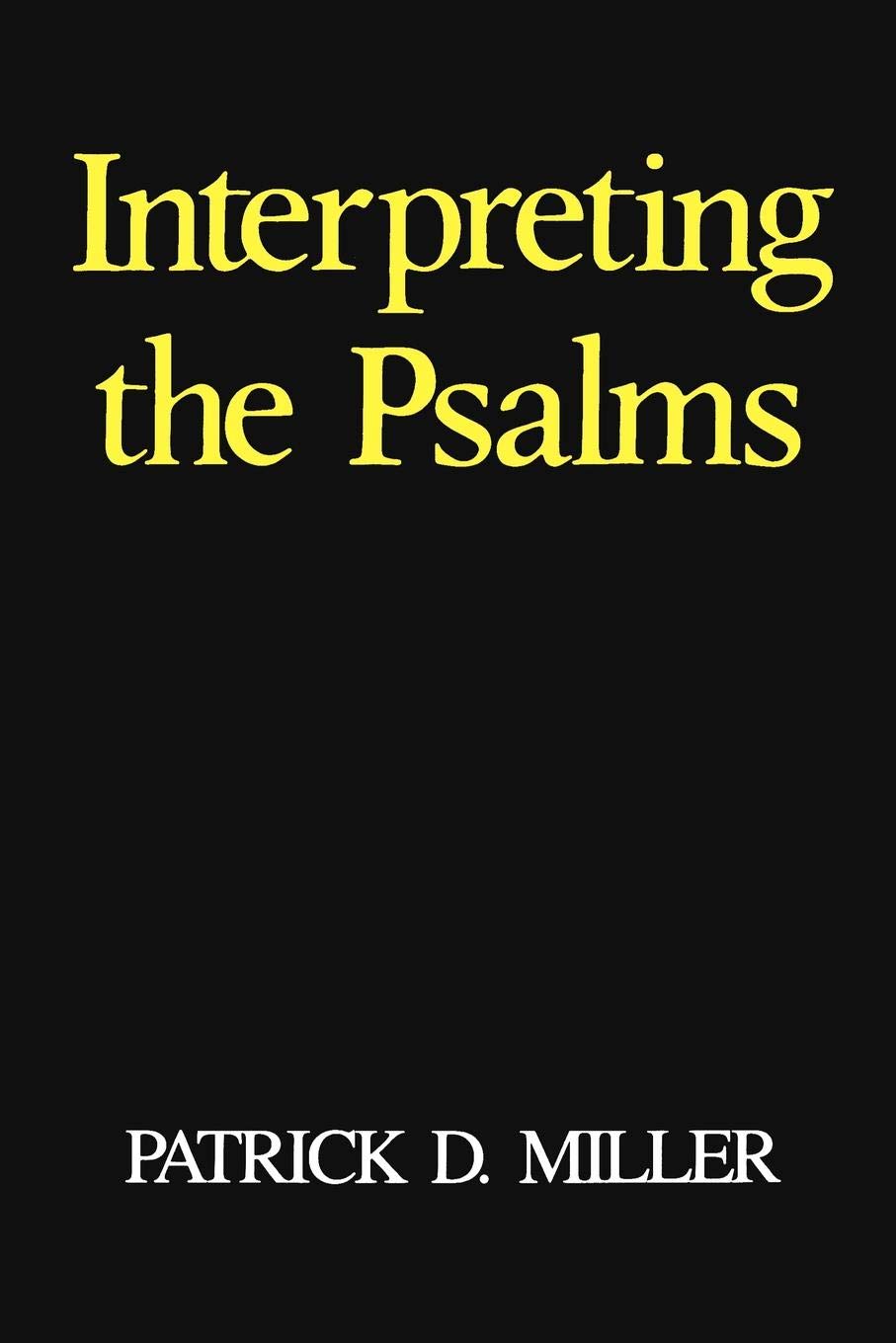 Cover of Interpreting the Psalms