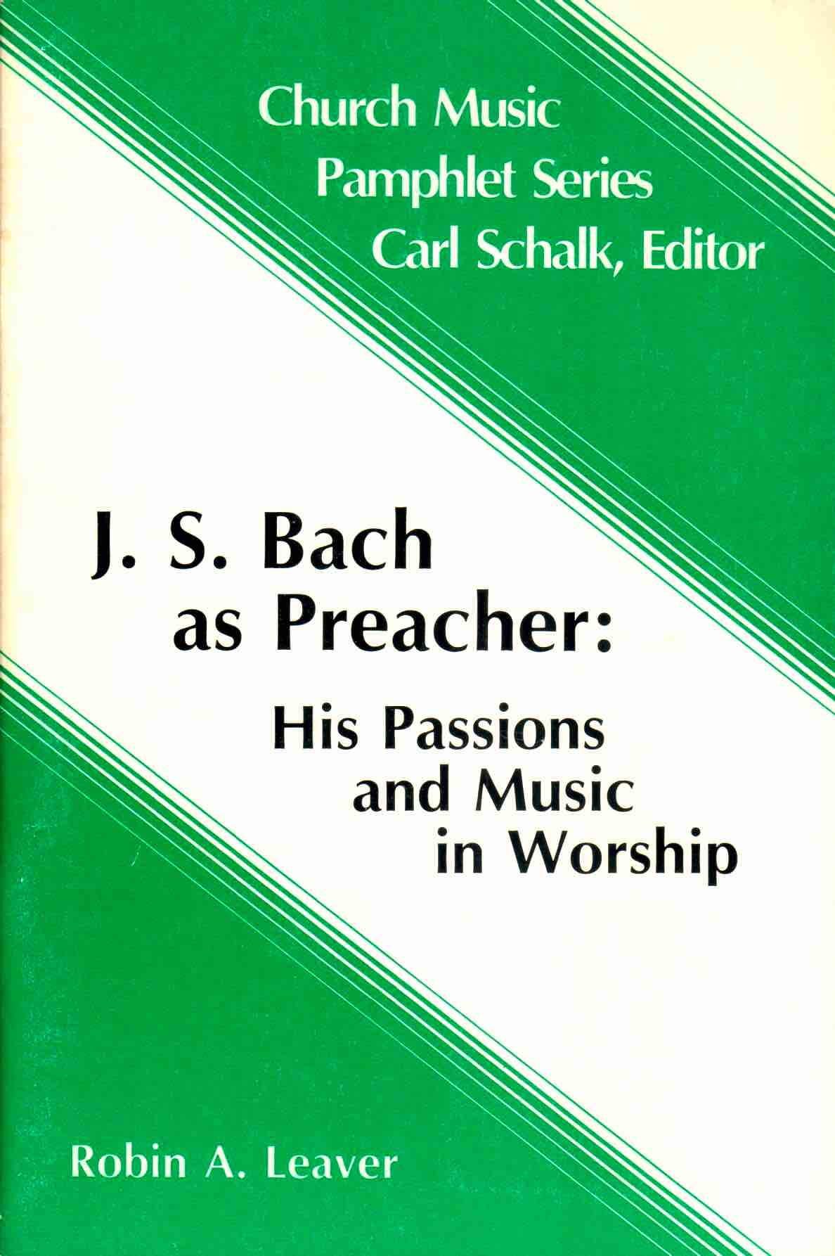 Cover of J. S. Bach as Preacher