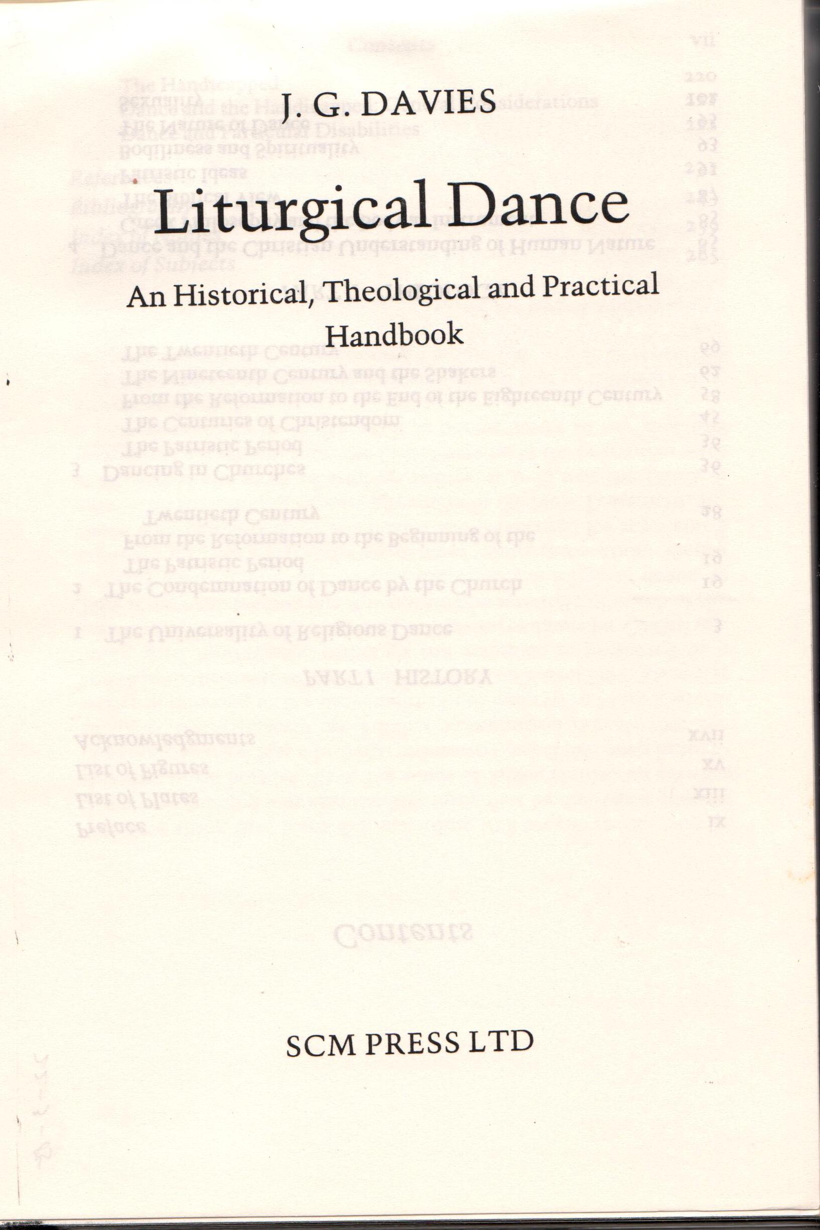Cover of Liturgical Dance