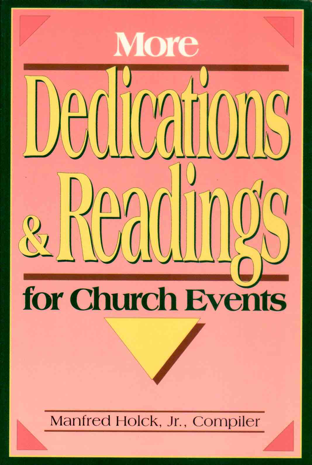 Cover of More Dedications & Readings for Church Events