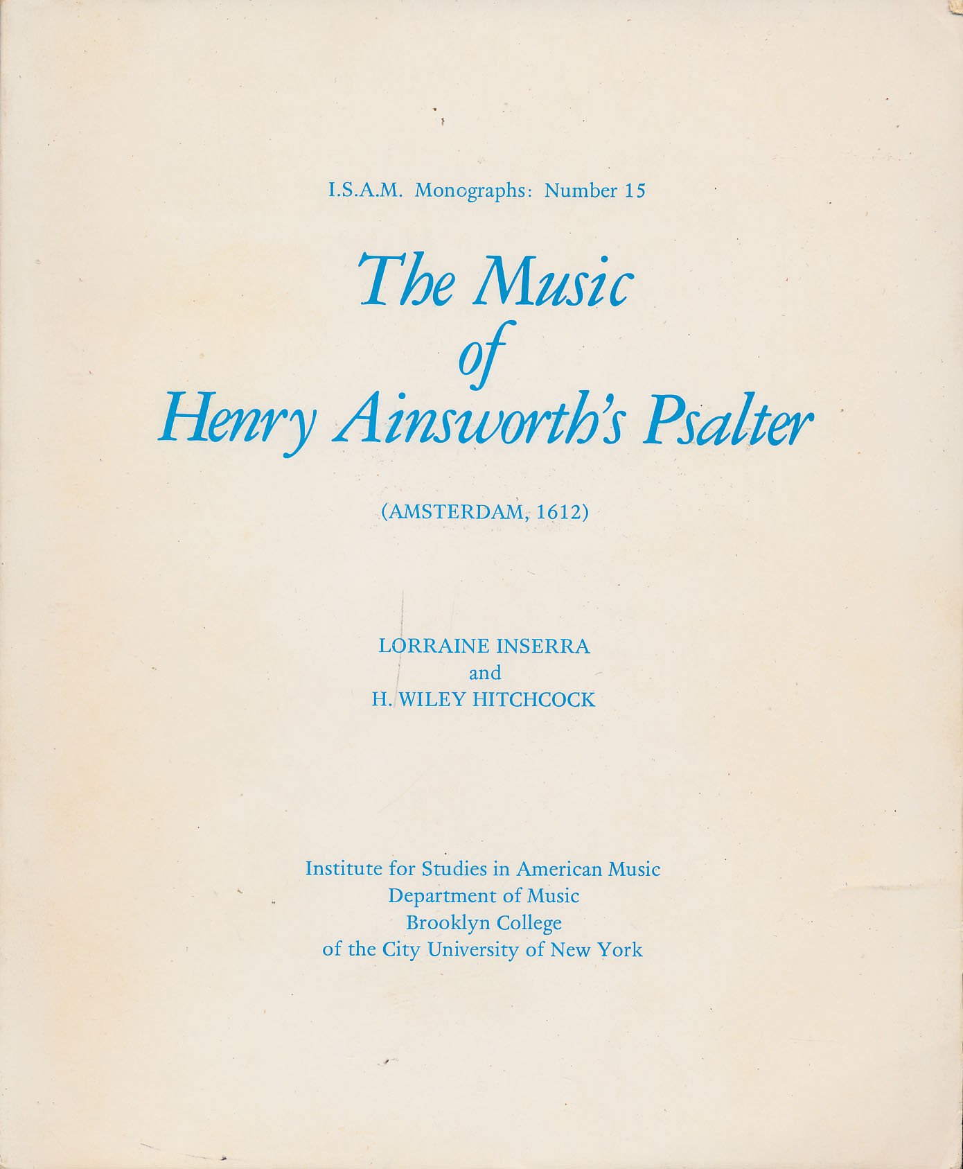 Cover of The Music of Henry Ainsworth's Psalter