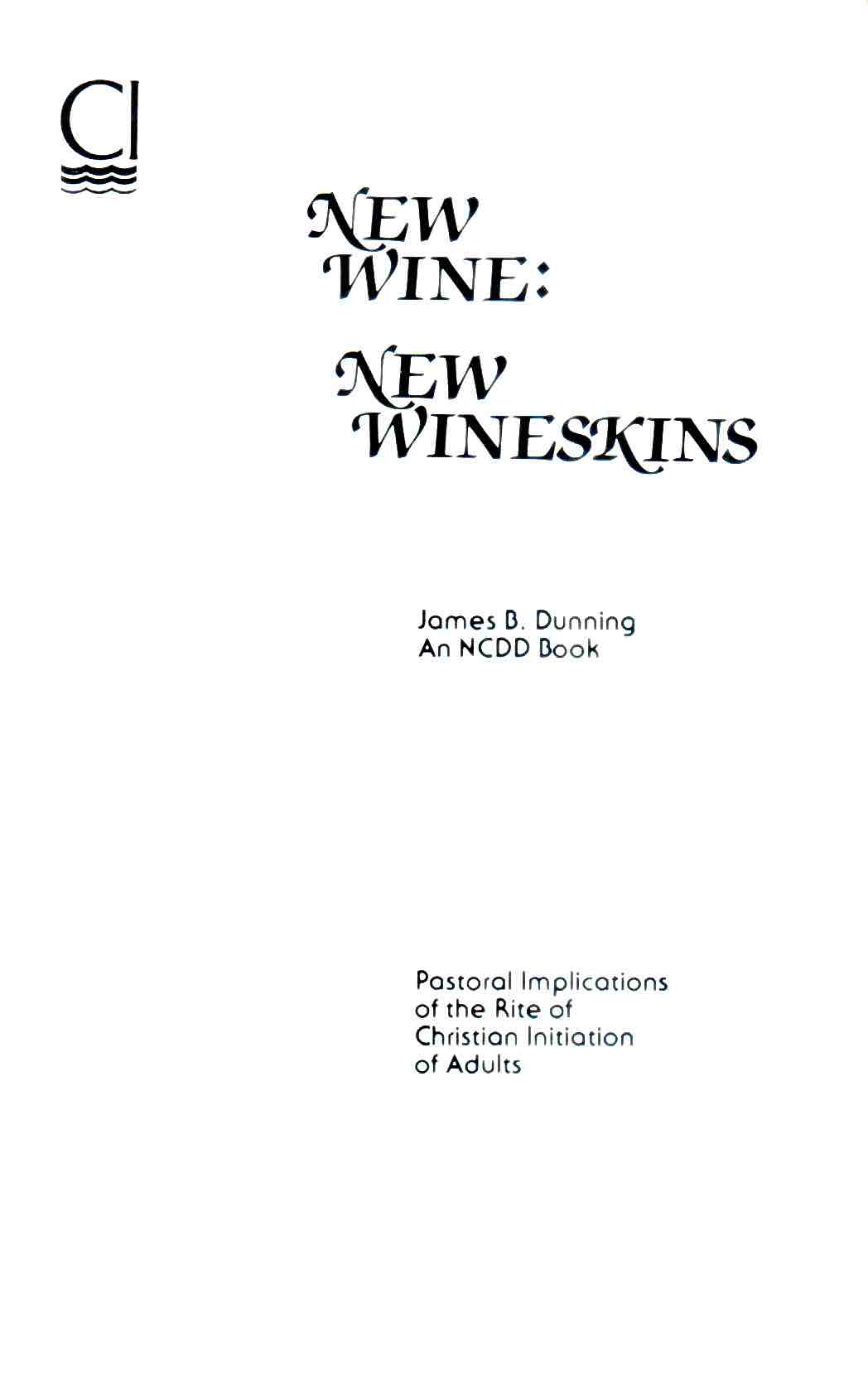 Cover of New Wine: New Wineskins
