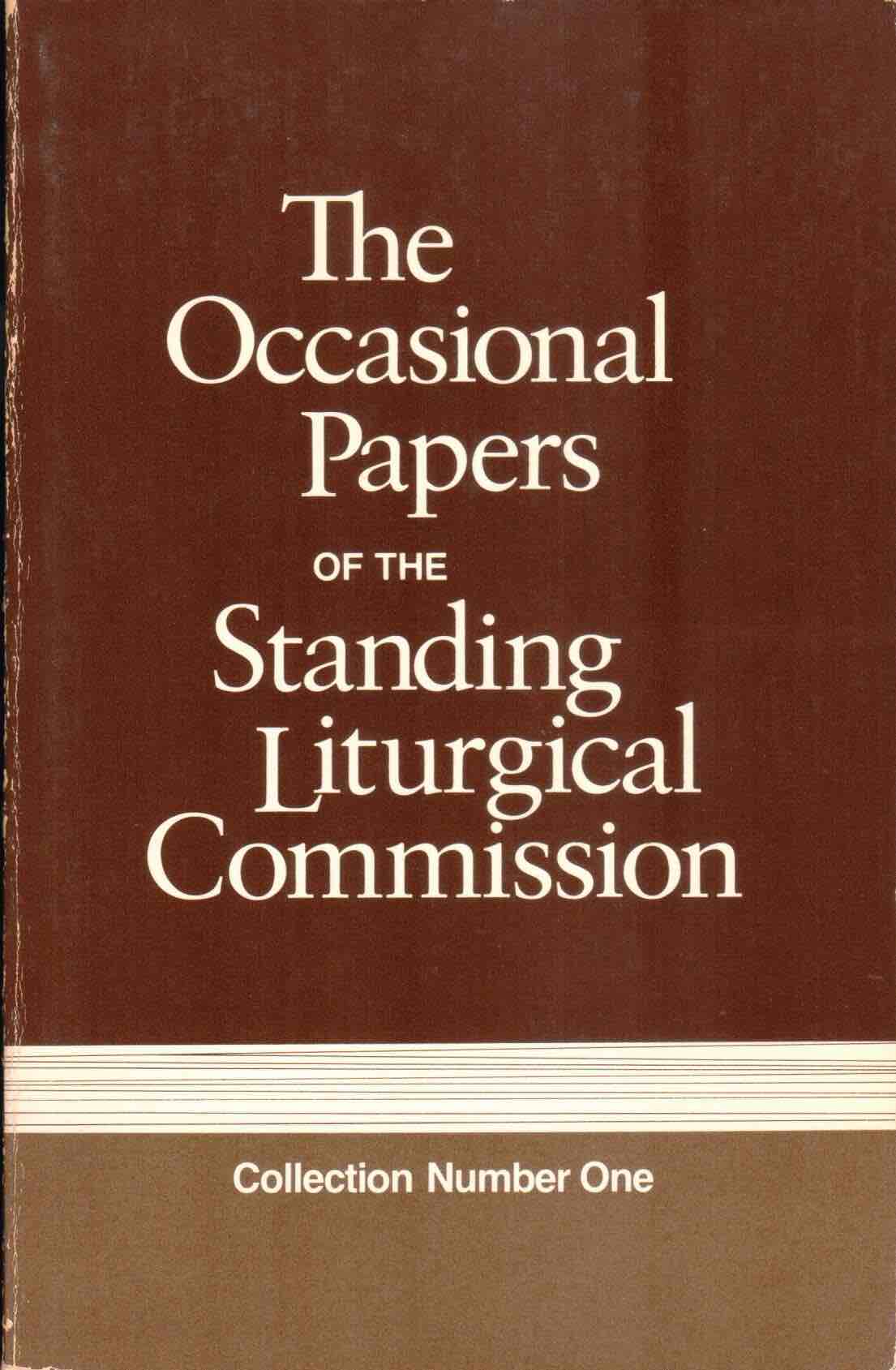 Cover of The Occasional Papers of the Standing Liturgical Commission