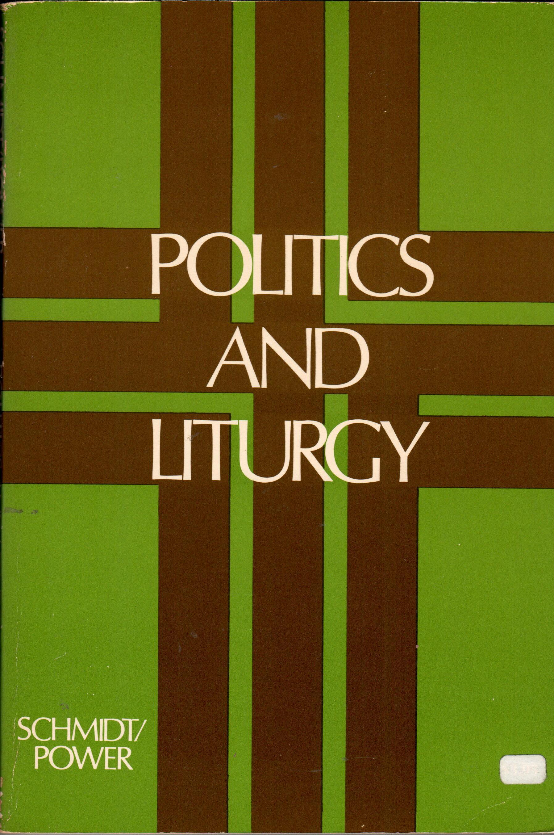 Cover of Politics and Liturgy 