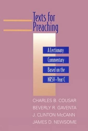 Cover of Texts for Preaching