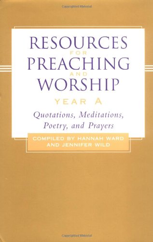 Cover of Resources for Preaching and Worship Year A