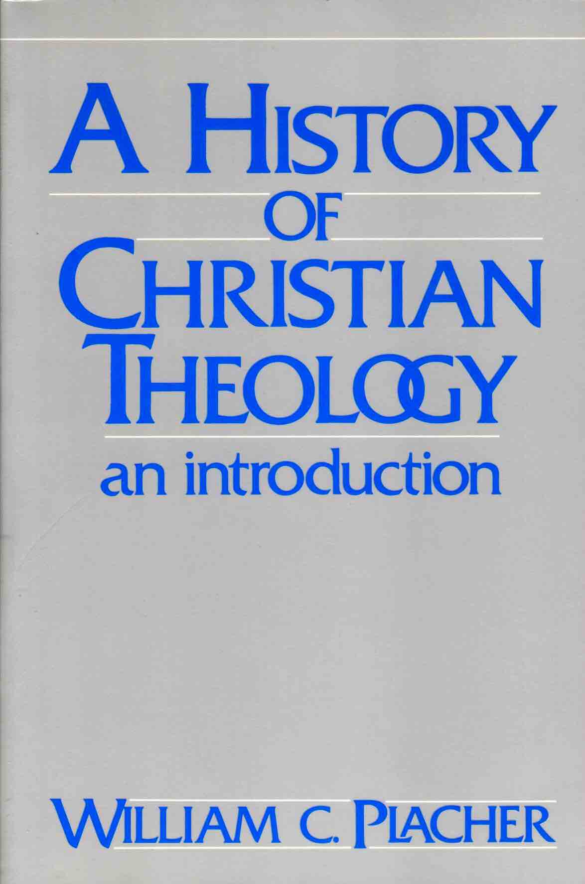 Cover of A History of Christian Theology