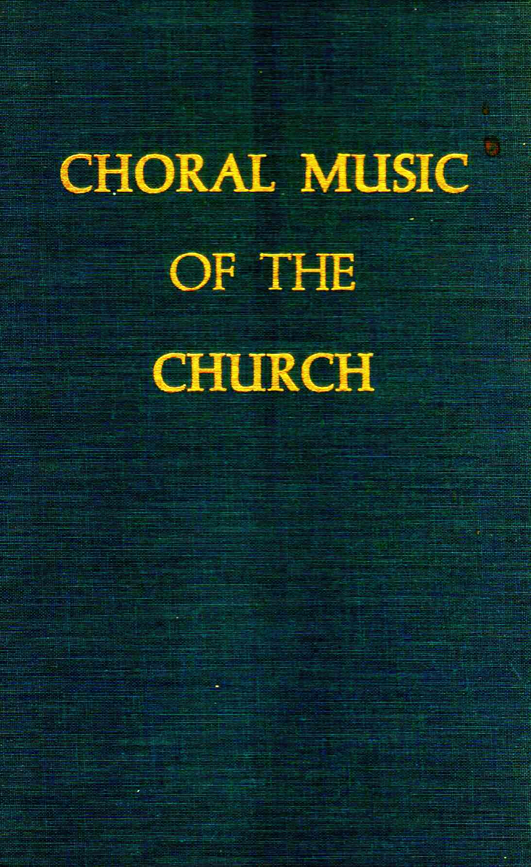 Cover of Choral Music of the Church