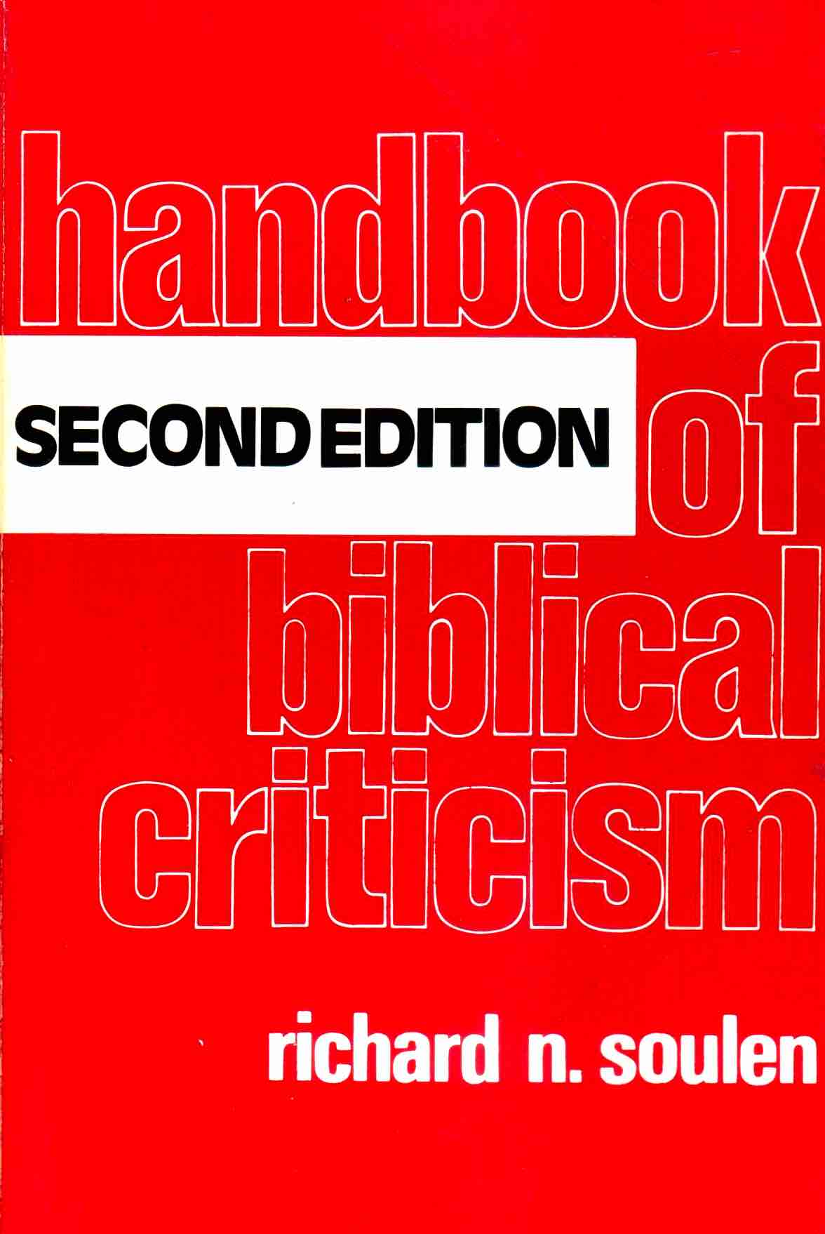 Cover of Handbook of Biblical Criticism