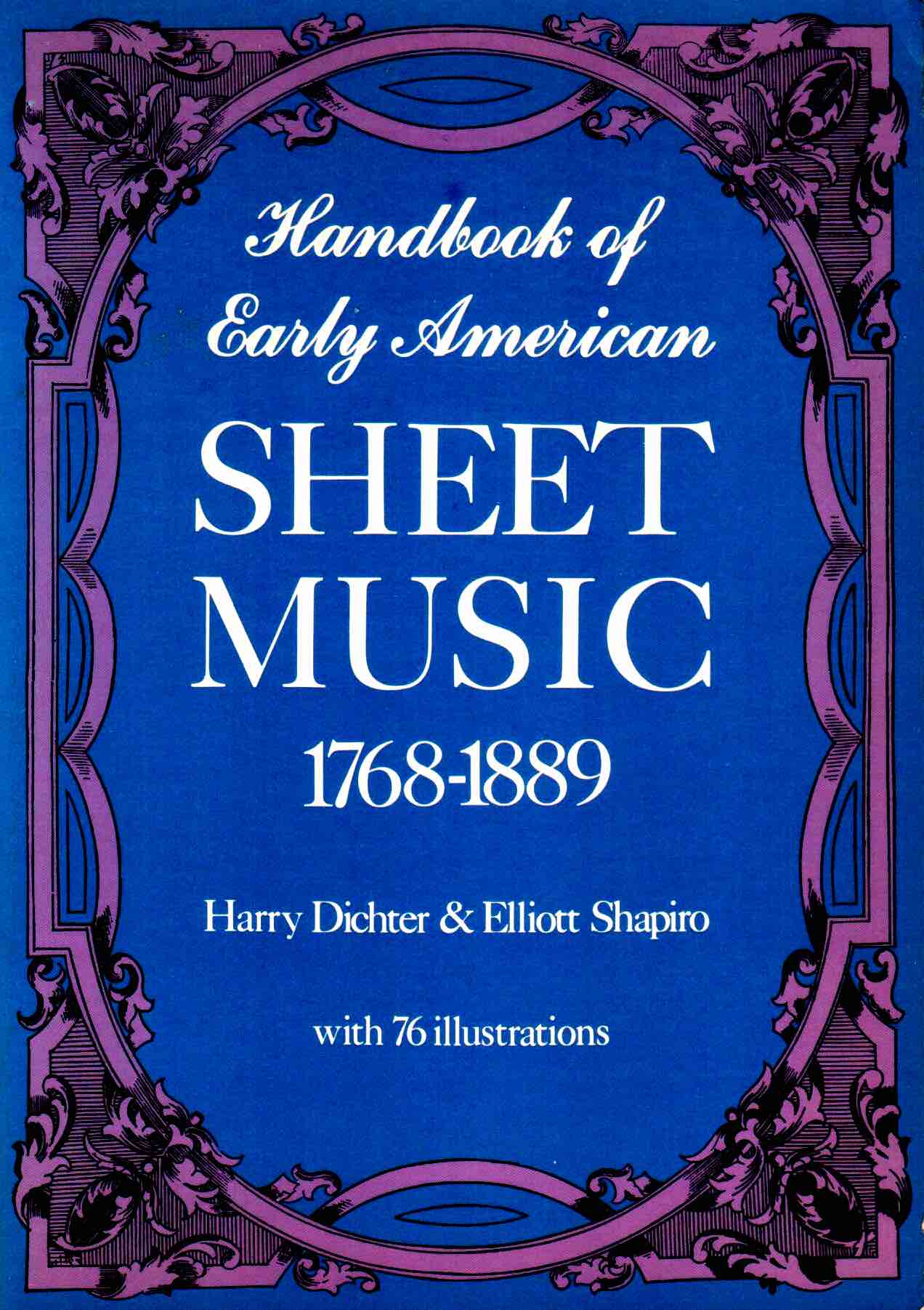 Cover of Handbook of Early American Sheet Music 1768-1889