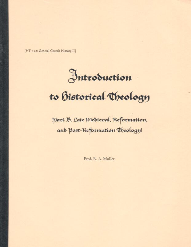 Cover of Introduction to Historical Theology