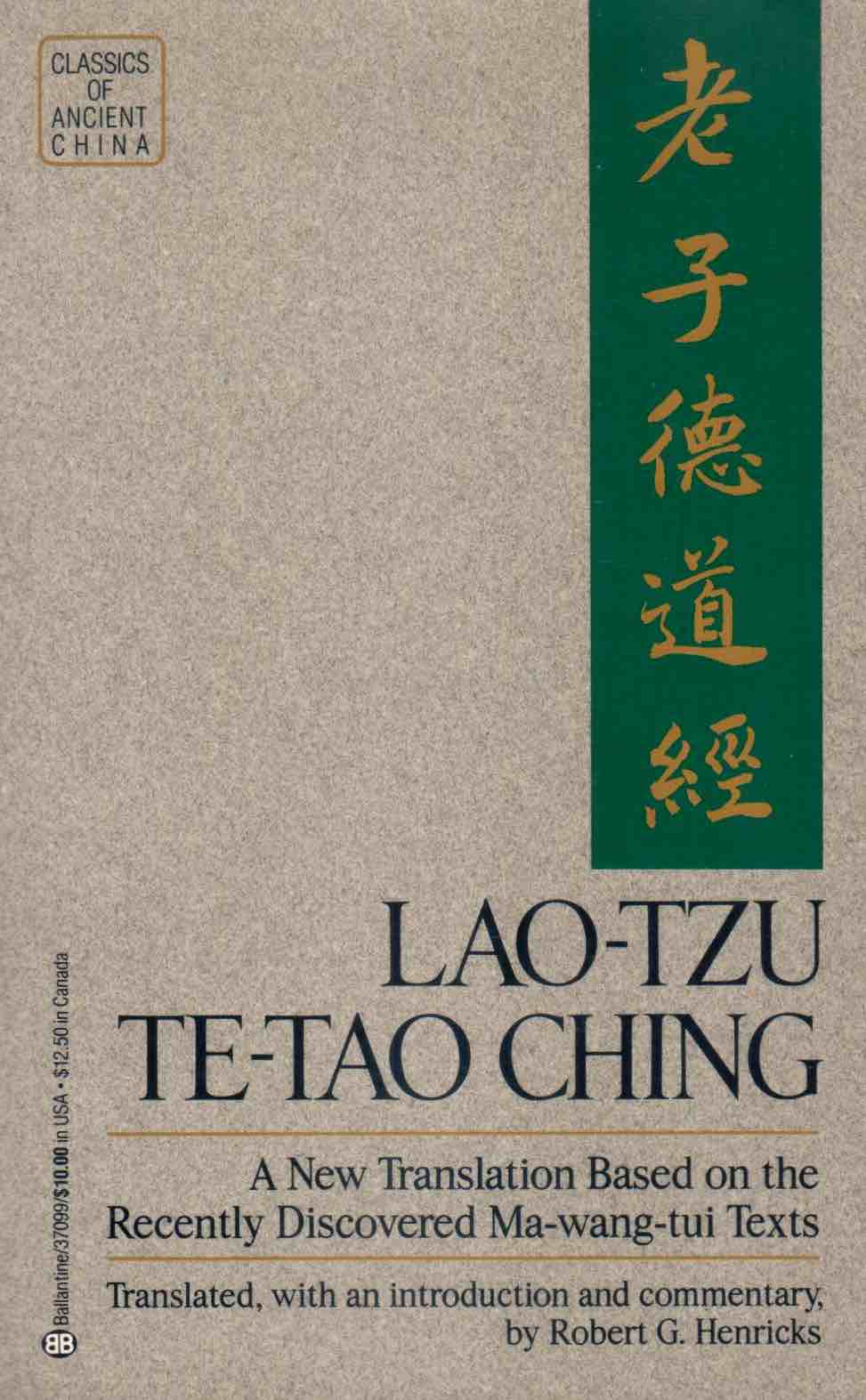Cover of Lao-Tzu Te-Tao Ching