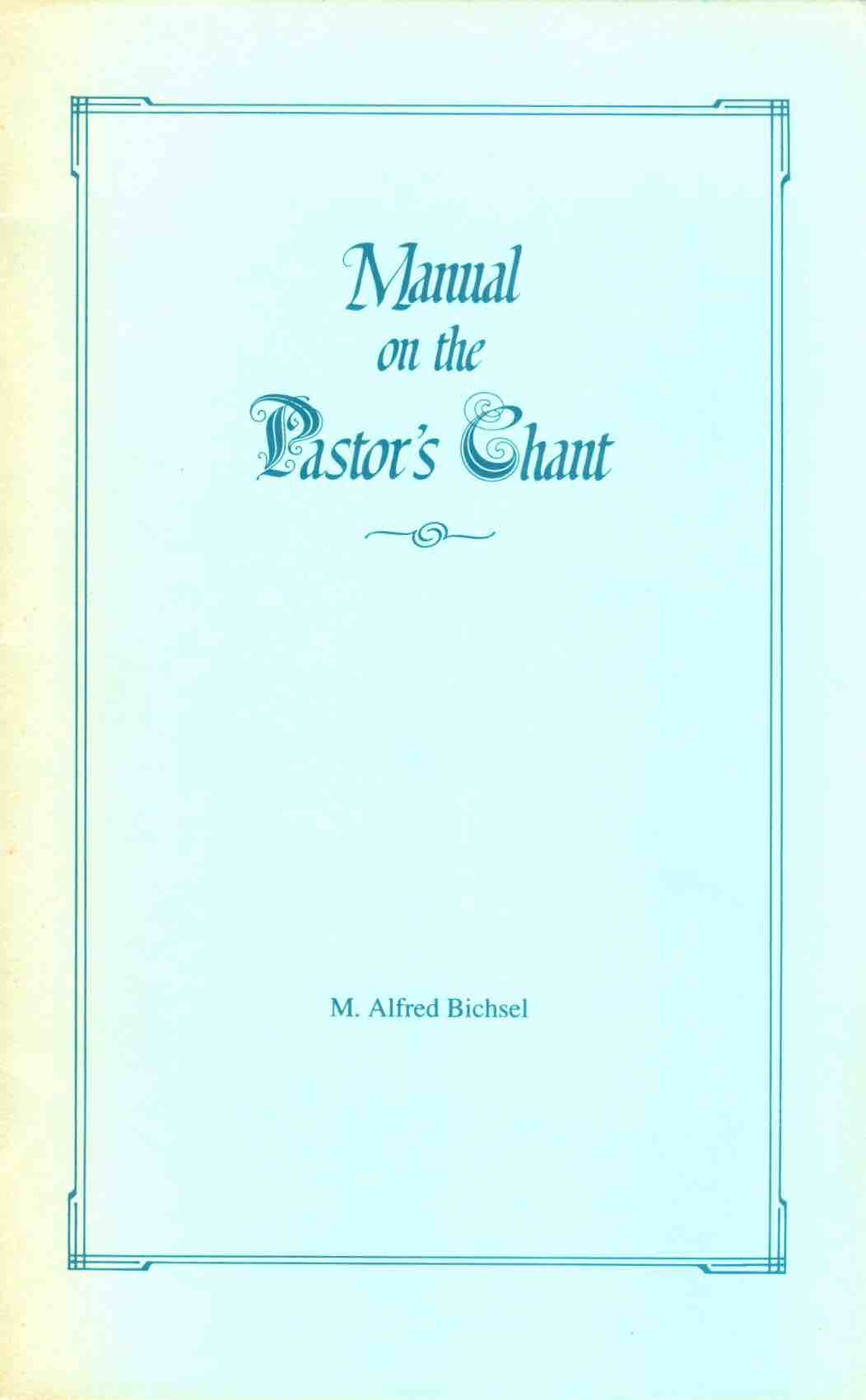 Cover of Manual on the Pastor's Chant