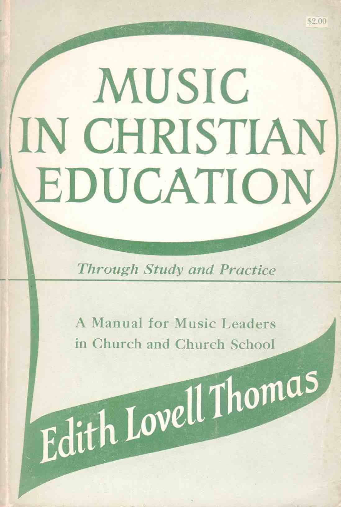 Cover of Music in Christian Education 