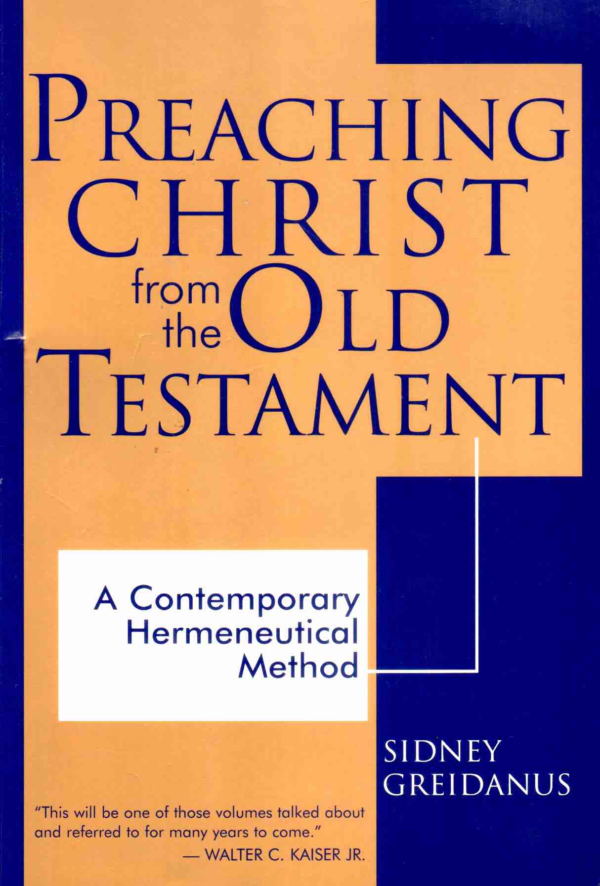Cover of Preaching Christ from the Old Testament