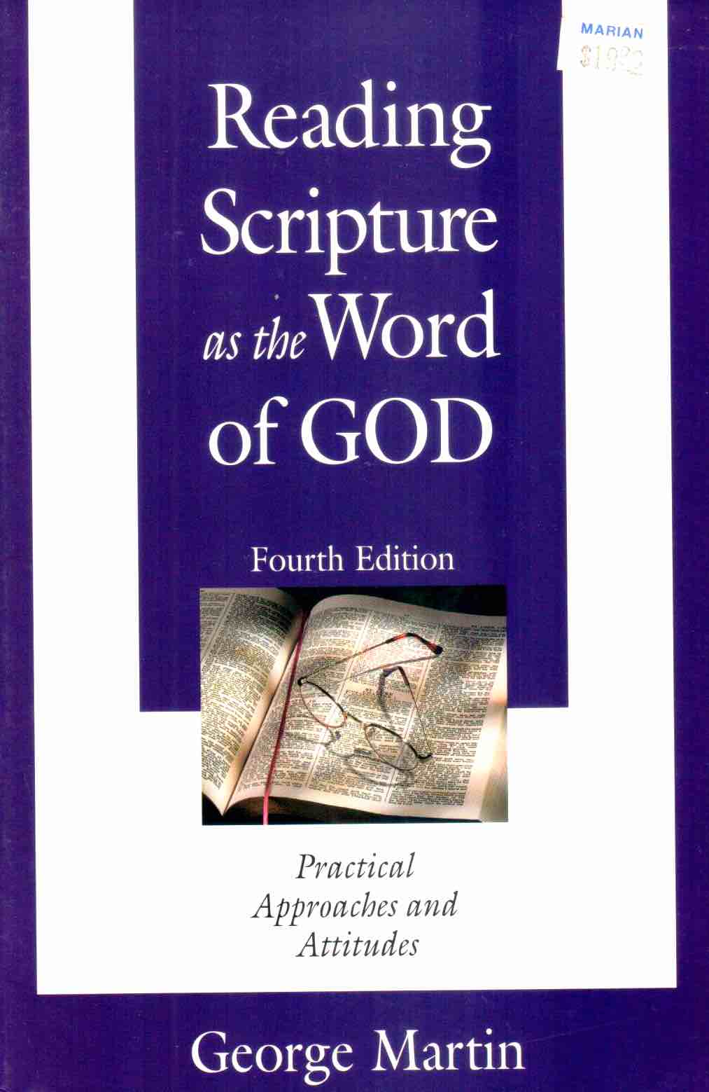 Cover of Reading Scripture as the Word of God