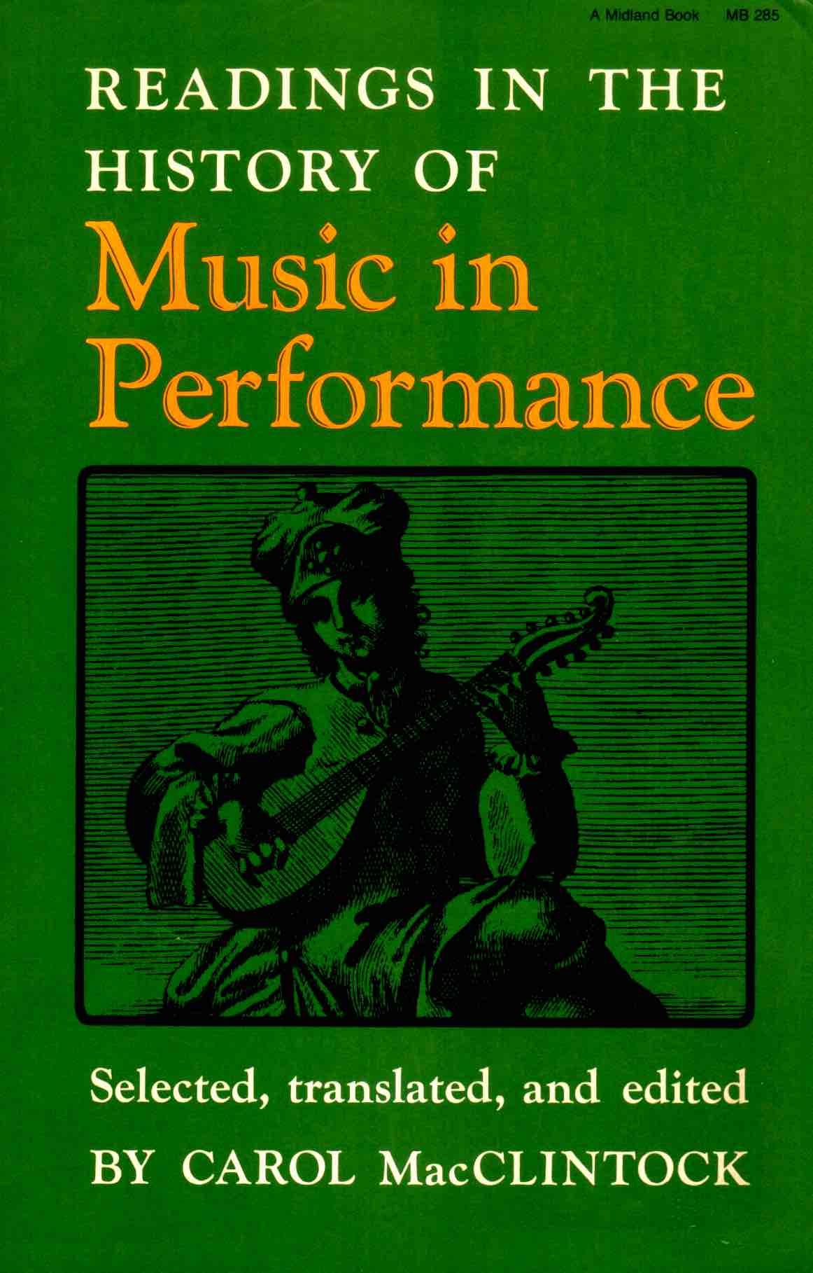 Cover of Readings In The History Of Music In Performance