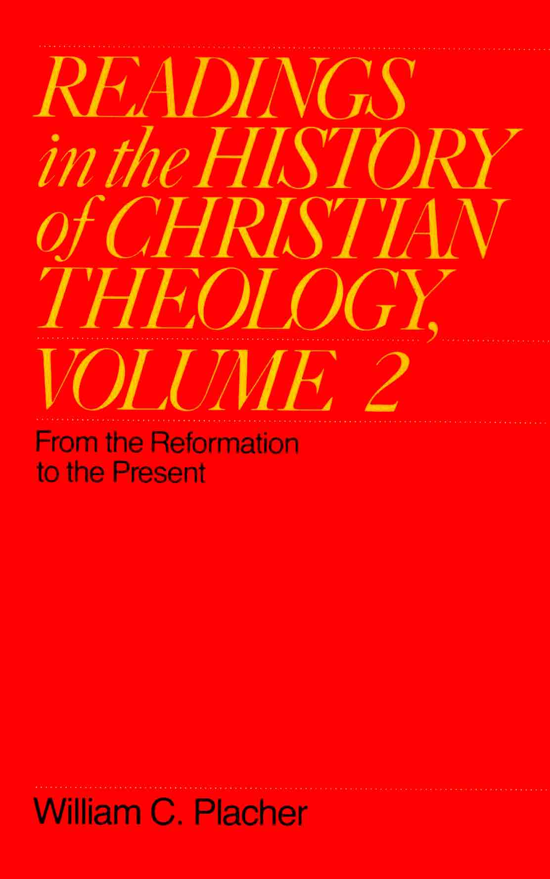Cover of Readings in the History of Christian Theology, Volume 2