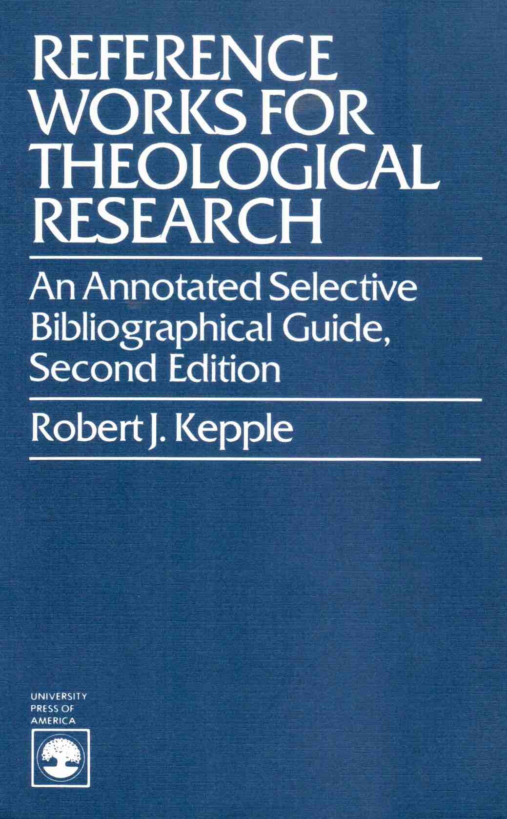 Cover of Reference Works For Theological Research