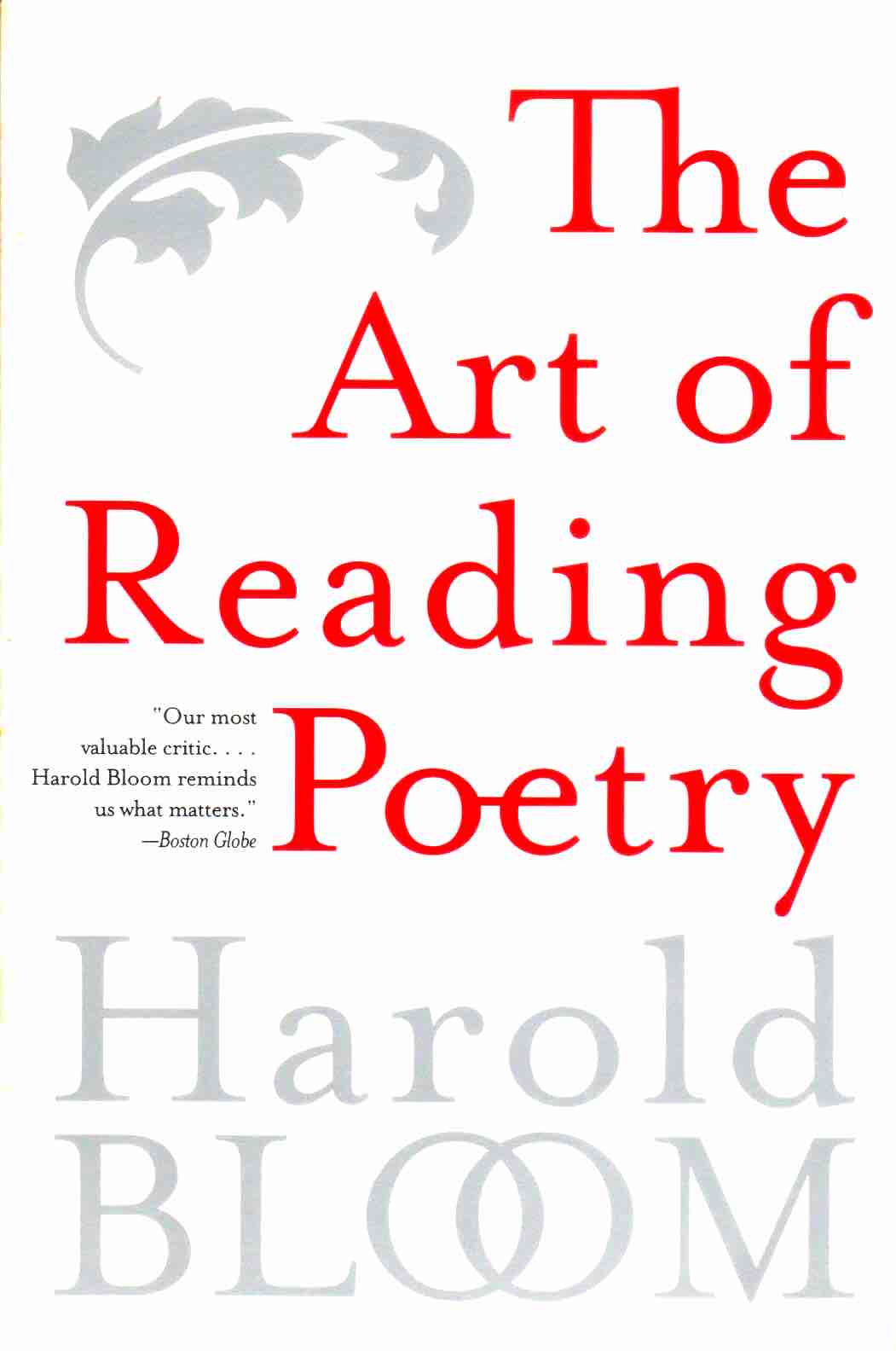 Cover of The Art of Reading Poetry