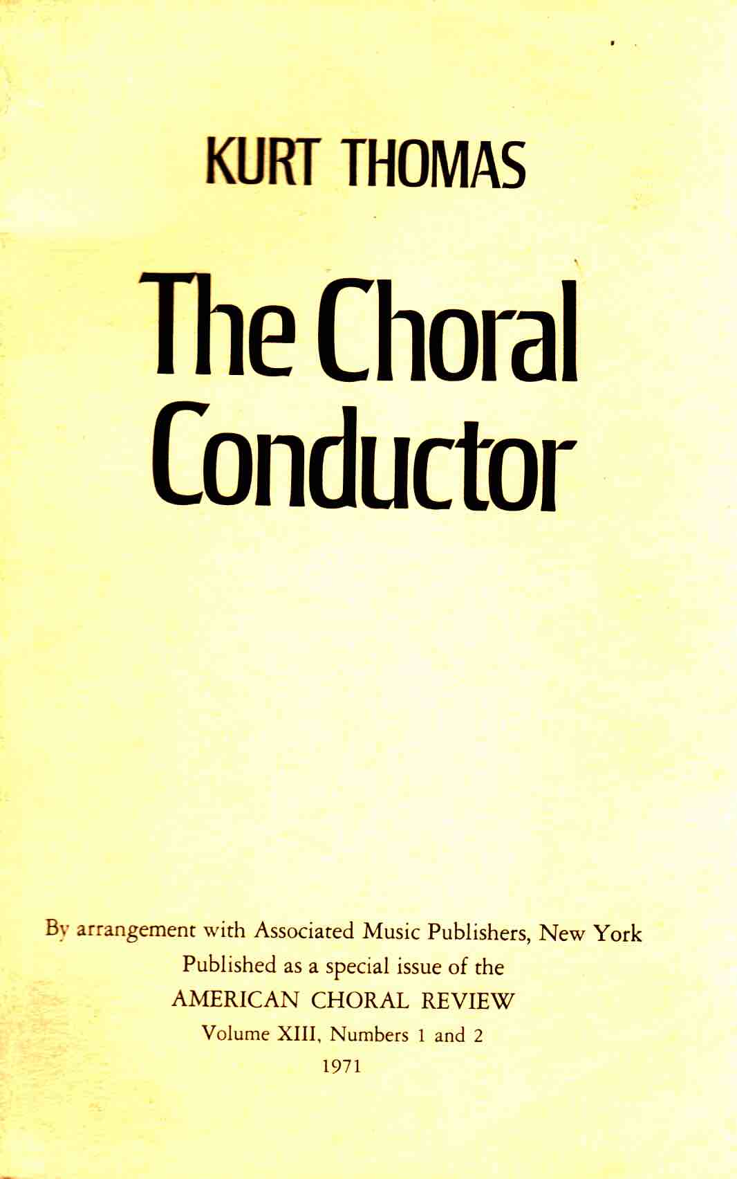 Cover of The Choral Conductor