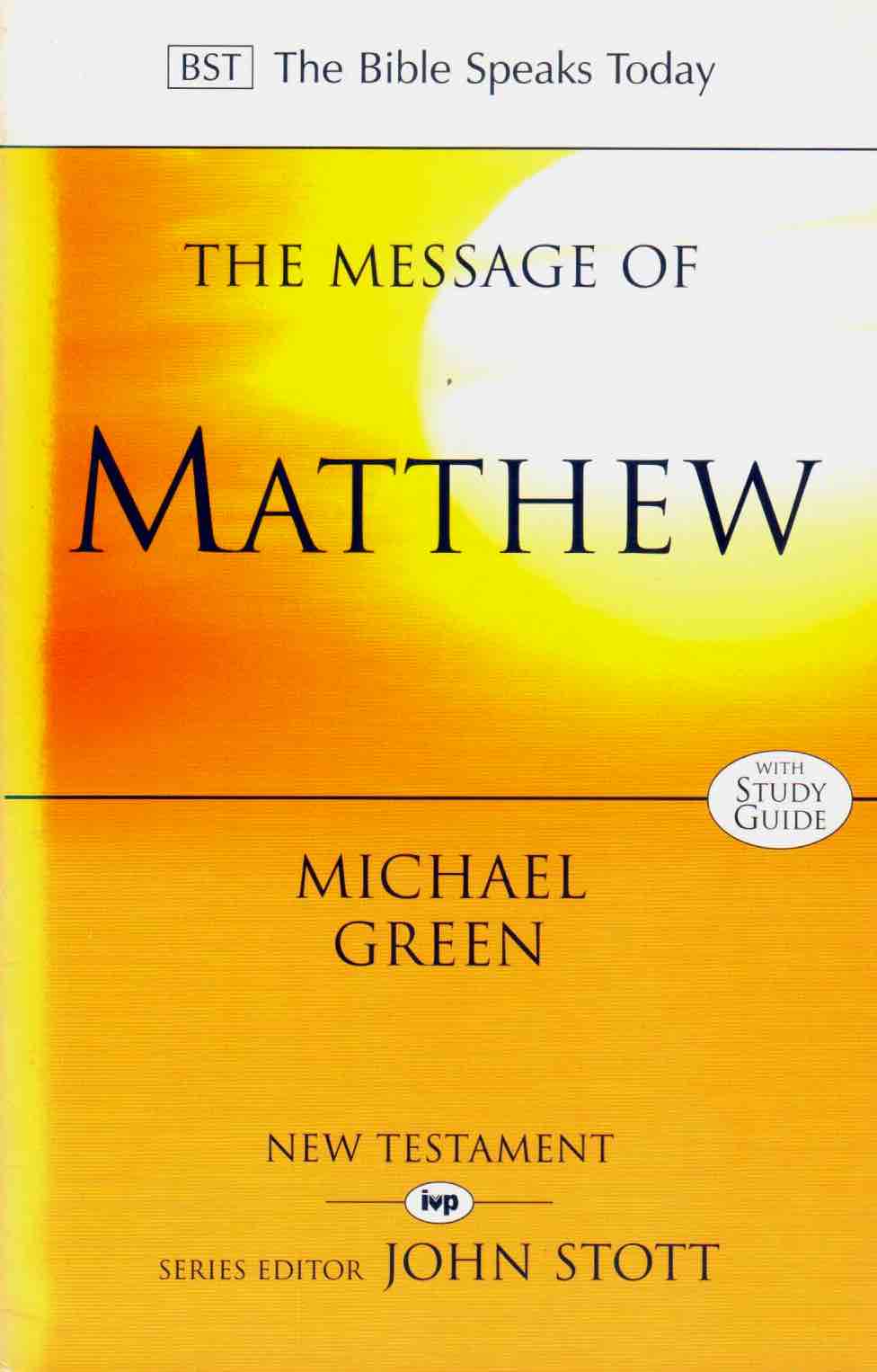 Cover of The Message of Matthew