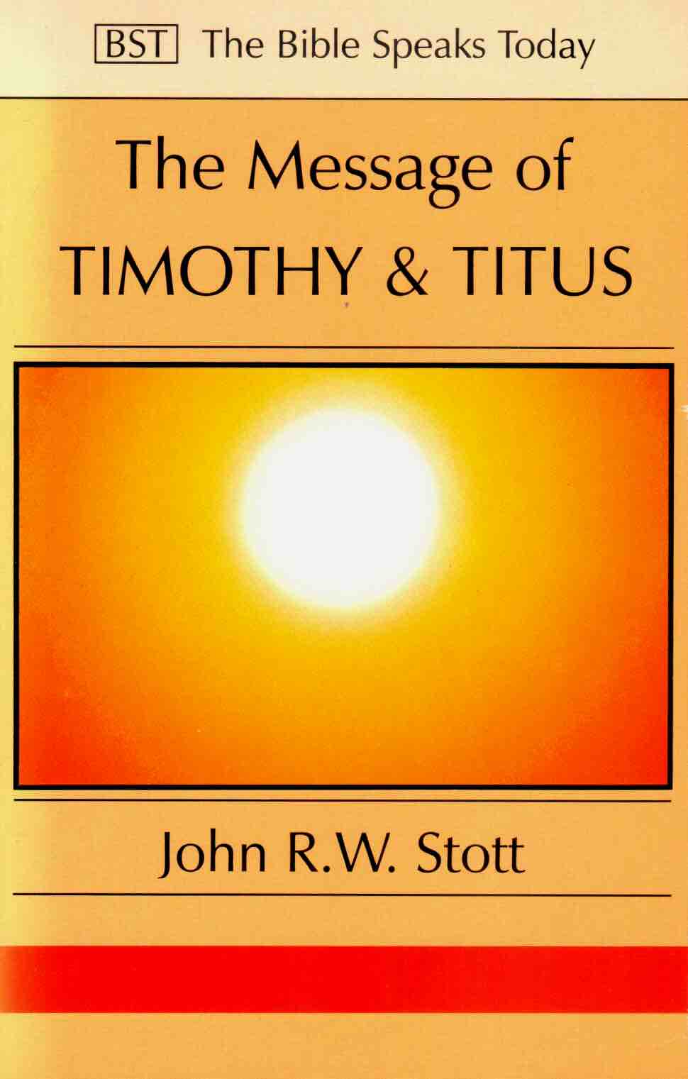 Cover of The Message of Timothy & Titus