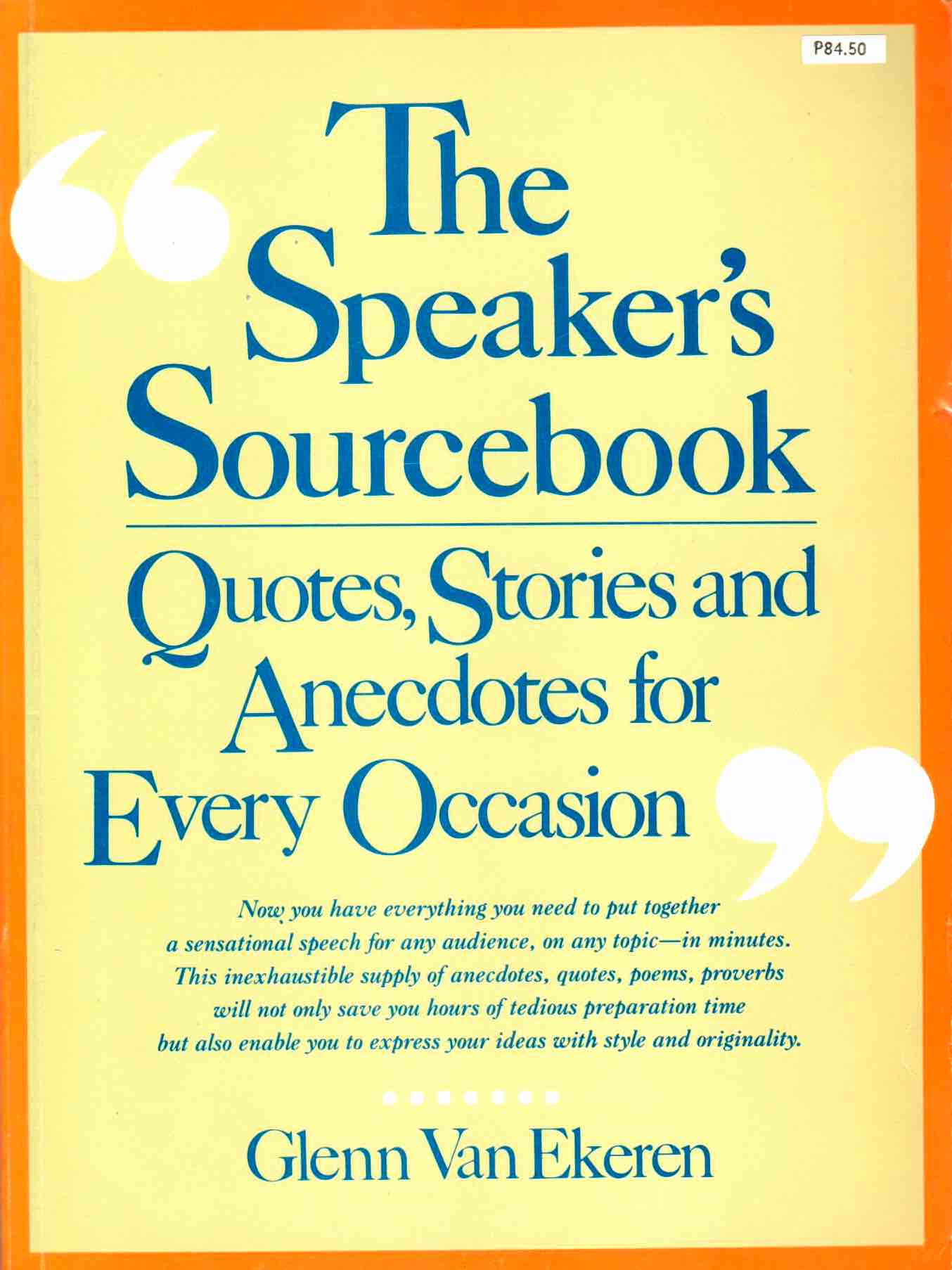 Cover of The Speaker's Sourcebook