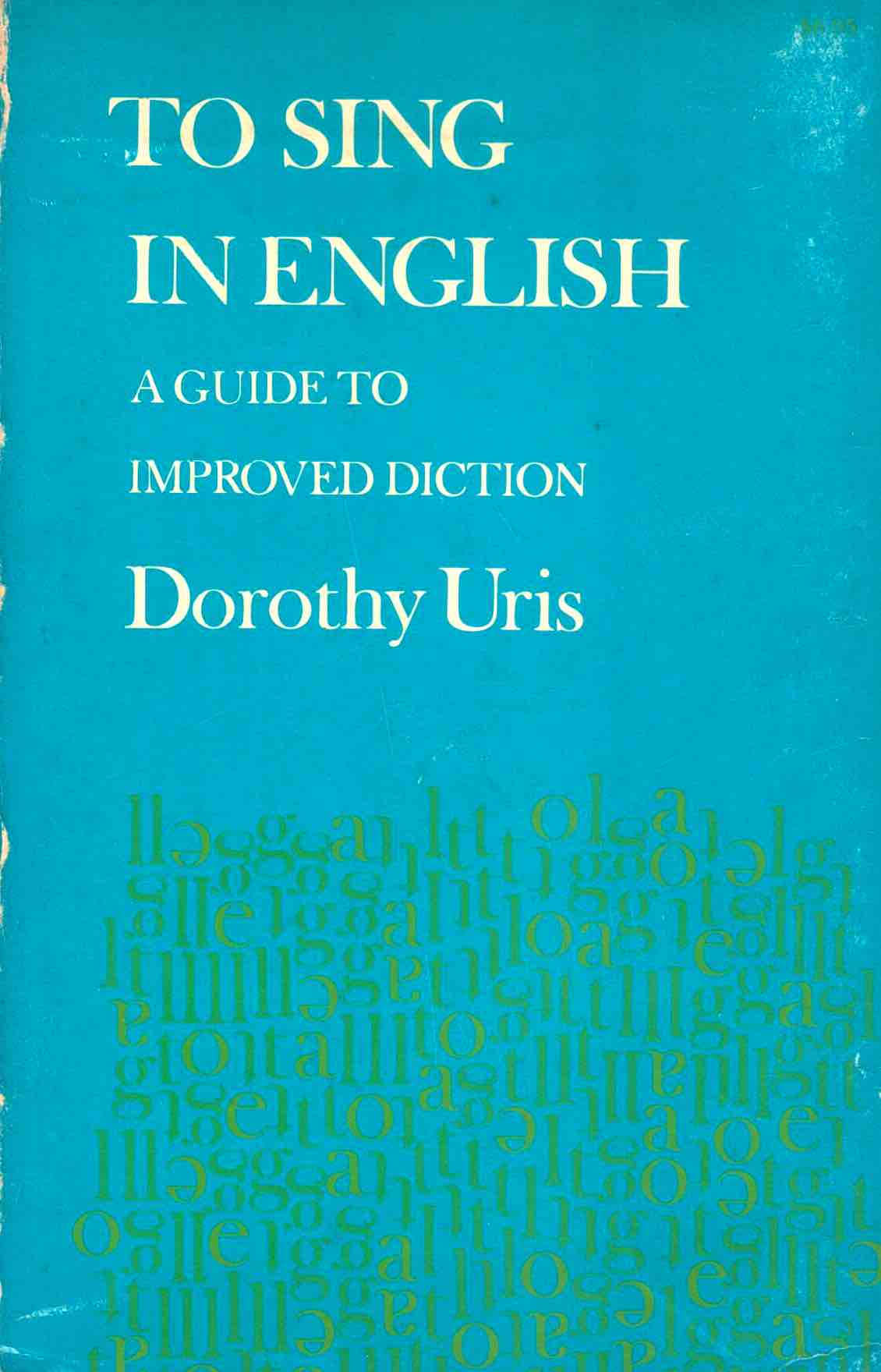 Cover of To Sing In English