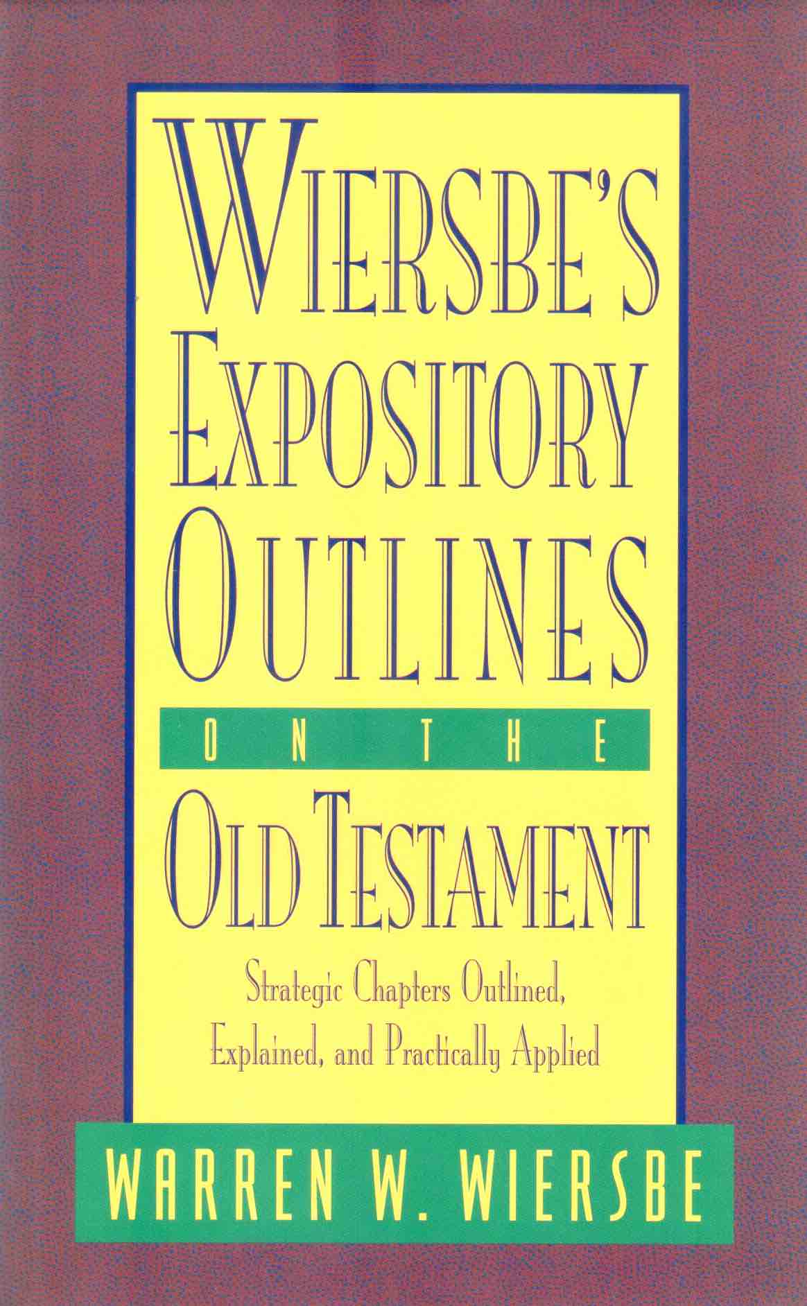 Cover of Wiersbe's Expository Outlines on the Old Testament