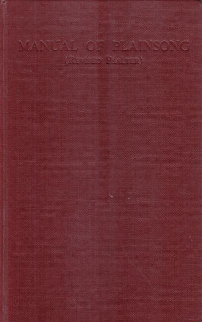 Cover of Manual of Plainsong (Revised Psalter)