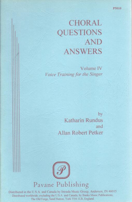 Cover of Choral Questions And Answers Vol. IV