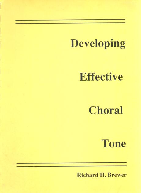 Cover of Developing Effective Choral Tone