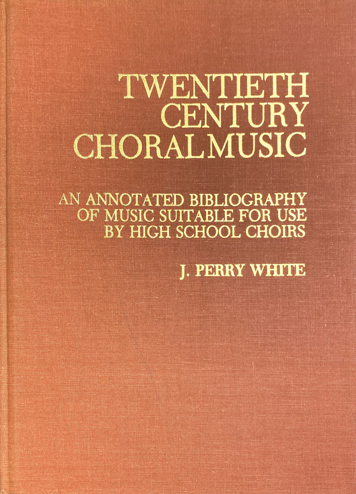 Cover of Twentieth Century Choral Music
