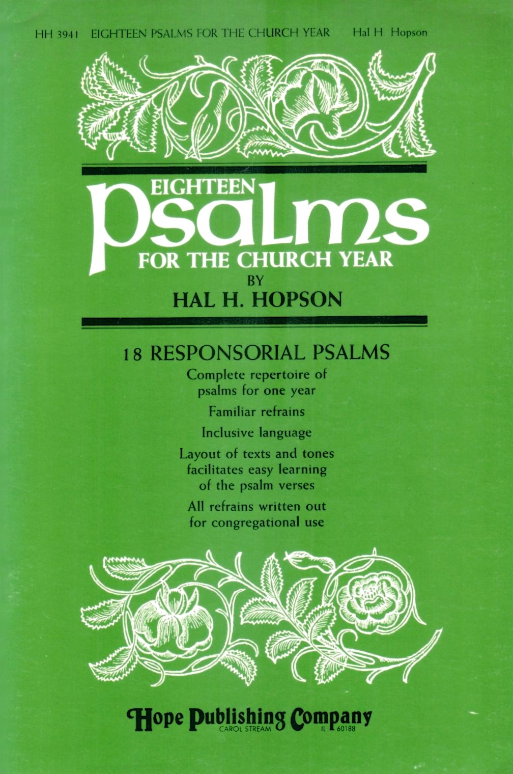 Cover of Eighteen Psalms for the Church Year