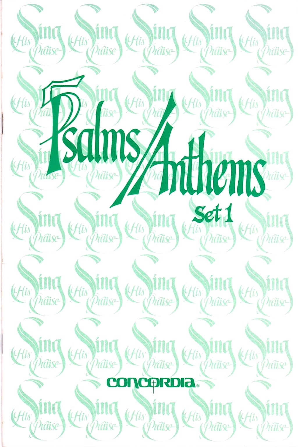 Cover of Psalms/Anthems Set 1