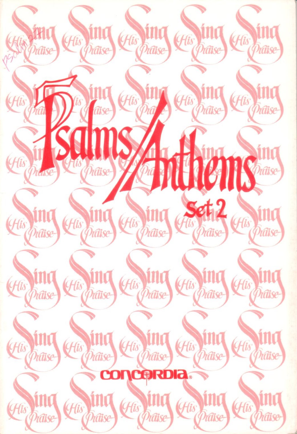 Cover of Psalms/Anthems Set 2